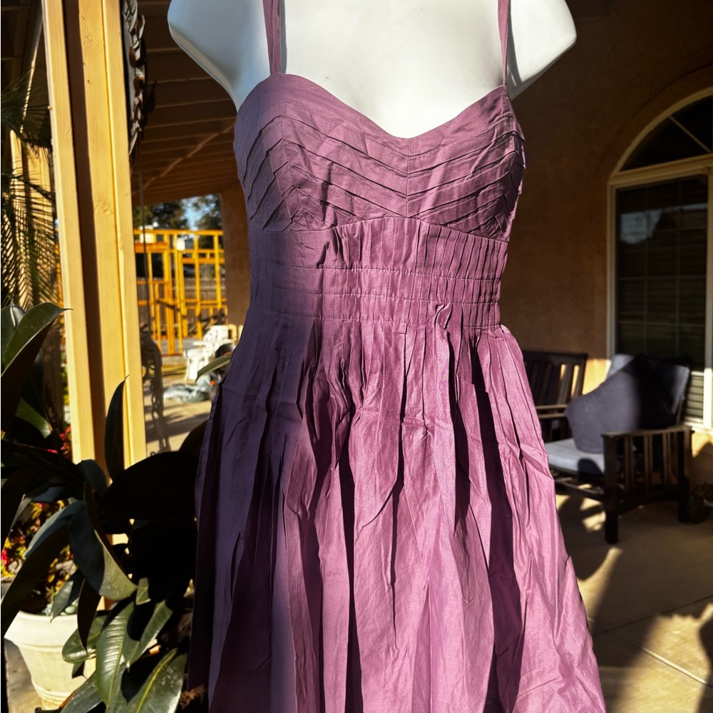 BCBGeneration Strapless Purple Dress